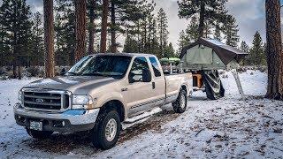 Roof Top Tent - Winter Camping Setup