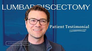 Lumbar Discectomy at Atlantic Spine Center - Daniel D.'s Testimonial