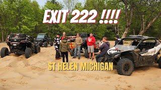 SXS Trip to EXIT 222 St. Helen MICHIGAN !!!!! Can am X3 , RZR'S