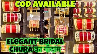 Design of Elegant Bridal Chura & Kundan Bangles Collection 2025 from Delhi's biggest wholesale wa...