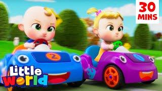 Racing Carts Competition + More Kids Songs & Nursery Rhymes by Little World