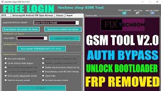 iTechMo Shop GSM Tool V2.0 | Unlock FRP | Auth Bypass/Bootloader Unlock | Free Login Lifetime