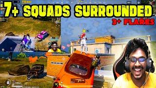 3+ Flares (7+ Squads Surrounded Us) On Pochinki Squad House In PubgMobile/BGMI #pubgm #shorts #bgmi