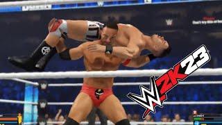 WWE 2K23 - LA Knight vs Austin Theory Match on Smackdown Hindi Commentary - (WWE 2K23 GAMEPLAY)