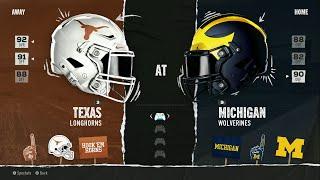 EA College Football 25 - Texas Longhorns @ Michigan Wolverines - 2024 Schedule