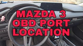 Mazda 3 (2019-2024) Obd Diagnostic Port Location ‍