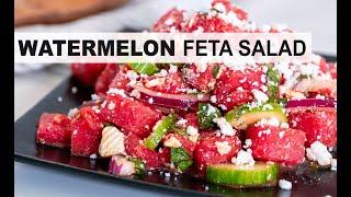 WATERMELON FETA SALAD | perfect summer salad recipe to keep you cool and hydrated!