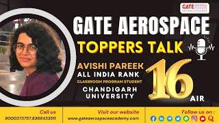 GATE Aerospace Topper's Talk | All India 16th rank in GATE Aerospace | Chandigarh University