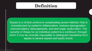 Septic shock in pediatric Dr. Ahmed Galal