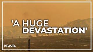 'Monster' Durkee Fire in eastern Oregon nearly 30% contained