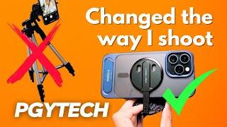 I started using this as my travel IPhone tripod and media stand | PGYTech Magflex