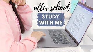 After School Study With Me | Productive but Realistic Edition