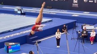 Yang Fanyuwei  takes GOLD 🪙 on Bars with her NEW skill - Osijek World Cup 2025