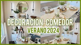 NUEVA DECORACIÓN DE MI COMEDORVERANO 2024🪴DECORA CONMIGO @hayryfamilyvlogs #viral #decoraconmigo