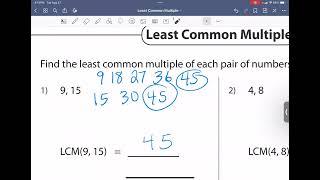 How to Find the Least Common Multiple (LCM)