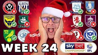 2024/25 Championship Predictions - Matchday #24