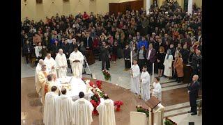 Maryam Rajavi at the Christmas Eve mass at Tirana’s Saint Paul Metropolitan Archdiocese