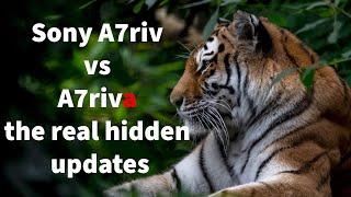 Sony A7riv vs A7riva the real world hidden updates