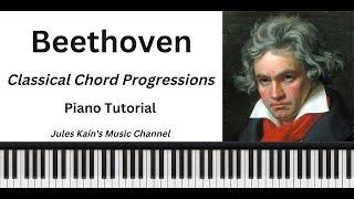 Learn Beethoven Chord Progressions - Classical Jazz Chords - Piano Tutorial