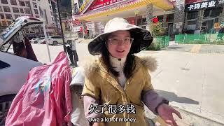 女研究生交友不慎导致被骗，各种网贷银行借款 一时无法还清，开着小电驴拖挂房车流浪西藏 #户外