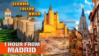 Must See Destinations in 2024 less than 1 hour from Madrid | Segovia Toledo Avila | Spain 4k 50p