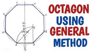 How to draw the octagon using general method........