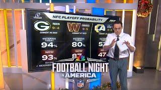 NFL playoff picture: Steve Kornacki details NFC, AFC Wild Card races in Week 15 | FNIA | NFL on NBC