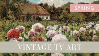 Vintage TV Art | Spring Floral Art | Turn Your TV into Artwork