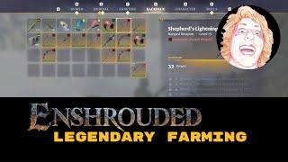 How to speed farm Legendary weapons in Enshrouded (best level 15 farm-spot)