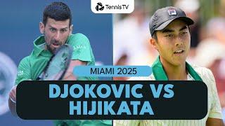 Novak Djokovic Returns To Miami vs Rinky Hijikata  | Miami 2025 Highlights