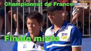 Pétanque ! Super partie !!! Championnat de France finale mixte doublettes !  Rocher vs Durk !