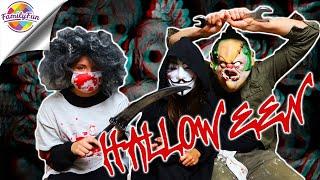 CORONA HALLOWEEN PARTY  LOCKDOWN ZEİT SÜßES oder SAURES sammeln | Family Fun