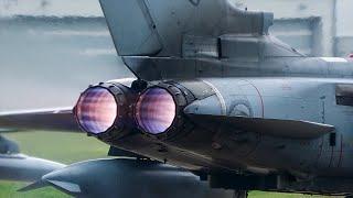 [4K] LOUD! FULL Afterburner Engines - Tornado's at Norvenich