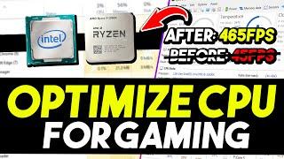  How To OPTIMIZE Your CPU/Processor For Gaming & Performance in 2024 - BOOST FPS & FIX Stutters 