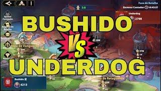 BUSHIDO VS UNDERDOG| GVG | MOSTRANDO TODAS AS FENDAS | Infinite Magicraid