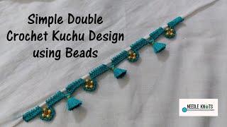 Simple Double Crochet Kuchu Design using Beads #design #designs #design29