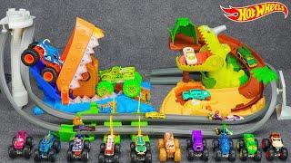 Hot Wheels Unboxing Review ASMR | Hot Wheels Monster Trucks Arena Smashers Treasure Chomp Challenge