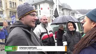 Stefan Hartung besucht "Demo gegen Rechts und die FREIEN SACHSEN" in Aue - 4. Februar 2024