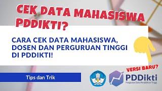 Cara Cek + Print Data Mahasiswa, Dosen, Prodi atau Perguruan Tinggi di PDDIKTI Versi Kemdikbud!