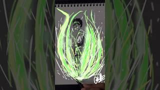 Rock Lee  drawing Glowart  #shorts #drawing #anime