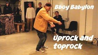 Bboy Babylon uprocking and toprocking showcase for Rainy Day and Coffee Break