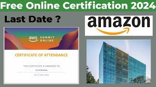 How to get AWS certificate | Free courses online with Certificate 2024 | AWS free Certification