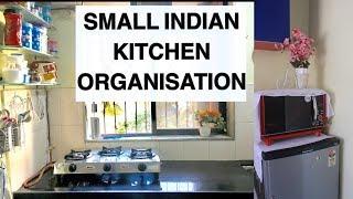 How to Organise Small Kitchen | Small Indian Kitchen Tour | RuchiStyleCorner