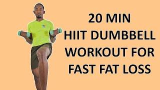 20-Minute DUMBBELL HIIT WORKOUT FOR BEGINNERS to Melt Fat Fast