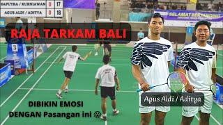 RAJA TARKAM BALI PANAS  KEPALA KENA SMASH  AGUS ALDI / ADITYA || Undiksha Open