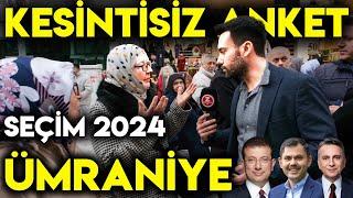 AK PARTİNİN KALESİ ÜMRANİYE'DE NEFES KESEN ANKET!!! | YEREL SEÇİM ANKETİ | 2024 | Sokak Röportajları