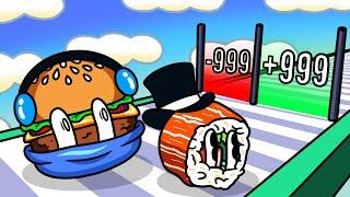 We Create 8,185,077 Dumb Burgers and Sushi in Food Run!