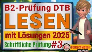 B2 Lesen | DTB | Deutsch für den Beruf | Telc B2 Prüfung 2025 | Schriftliche Prüfung & Lösungen