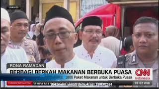 CNN TV: RUDEM DAN FOI BAGIKAN 1,800 MAKANAN BERBUKA DI JAKARTA UTARA