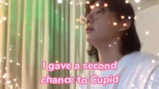 Jungkook singing 'Cupid' (Fifty Fifty- Twin Version) 